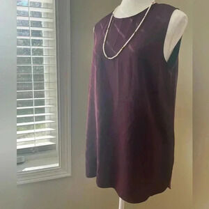 [M]Babaton Burgundy Tank  Top Slits